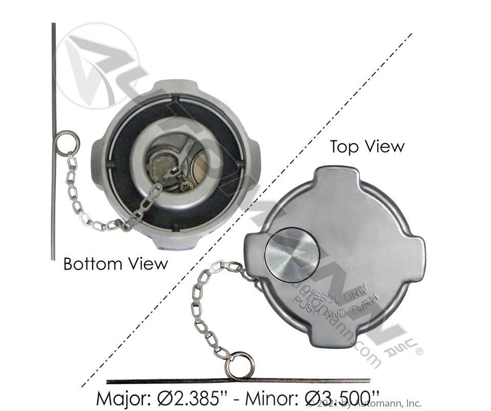 03-34466-000 FREIGHTLINER CASCADIA FUEL CAP | Shop Parts | LKQ Heavy Truck