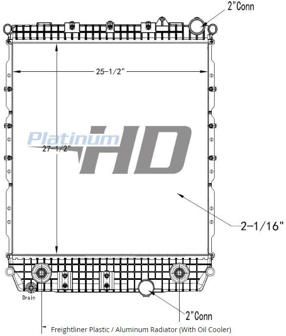 1004016A, TXE1004016A FREIGHTLINER M2 106 RADIATOR ASSEMBLY