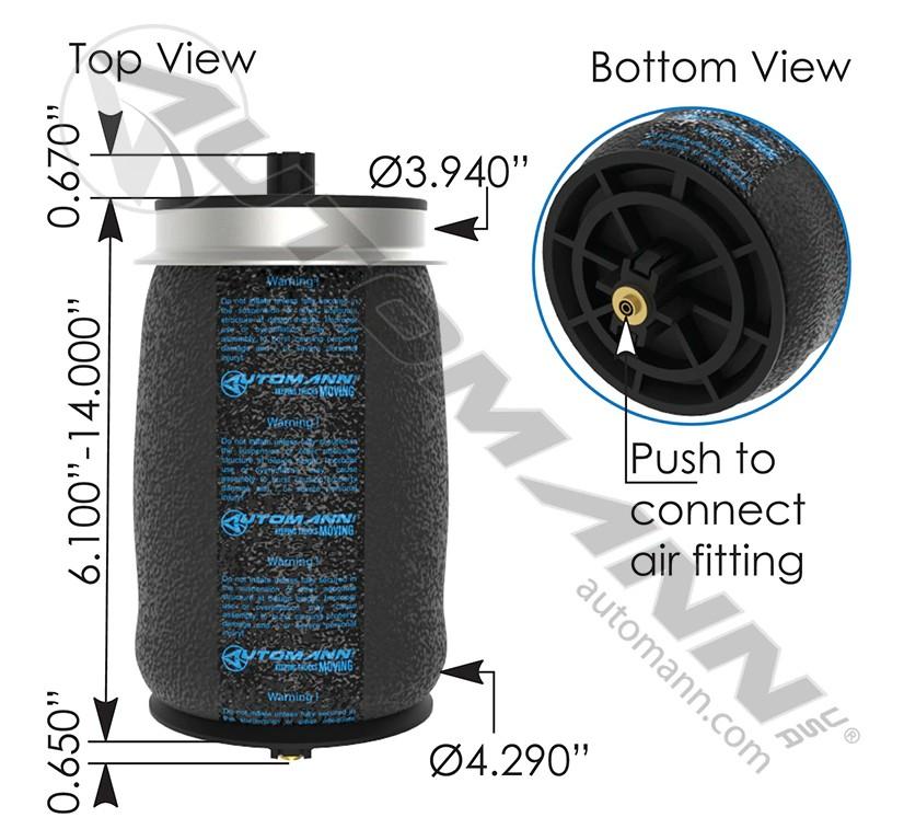 4050683C2 AUTOMANN ABSZ70-683 AIR BAG (SPRING) | Shop Parts | LKQ