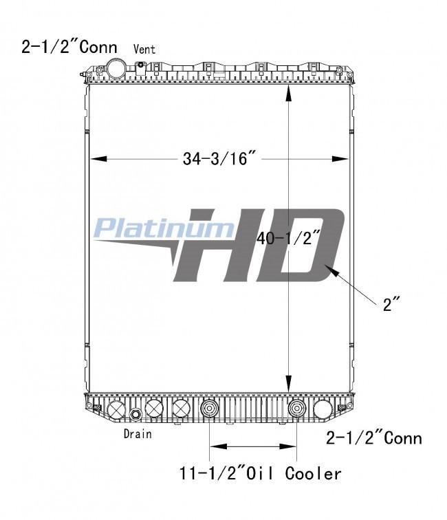 1016491, 1A0216330001, 2095655 VOLVO VNL RADIATOR ASSEMBLY | Shop Parts ...