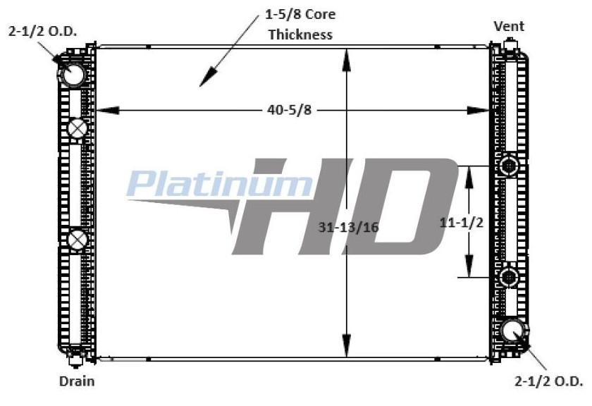 2519384C91, LT9710 INTERNATIONAL HV RADIATOR ASSEMBLY | Shop Parts ...