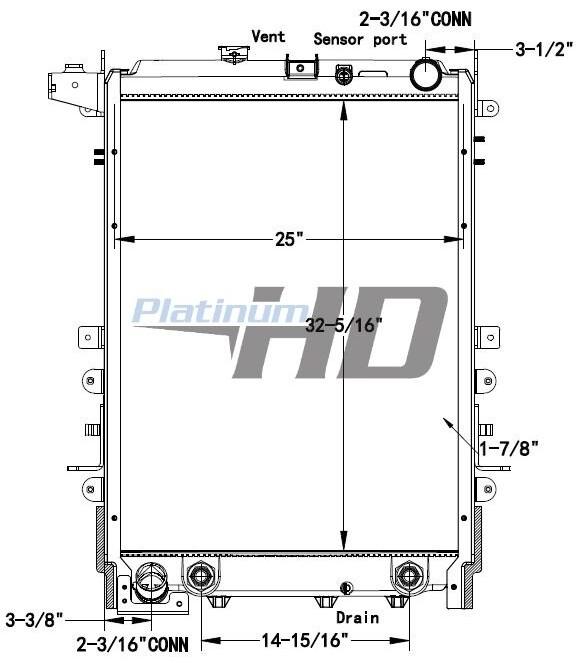 16400E0E62 HINO 338 RADIATOR ASSEMBLY | Shop Parts | LKQ Heavy Truck
