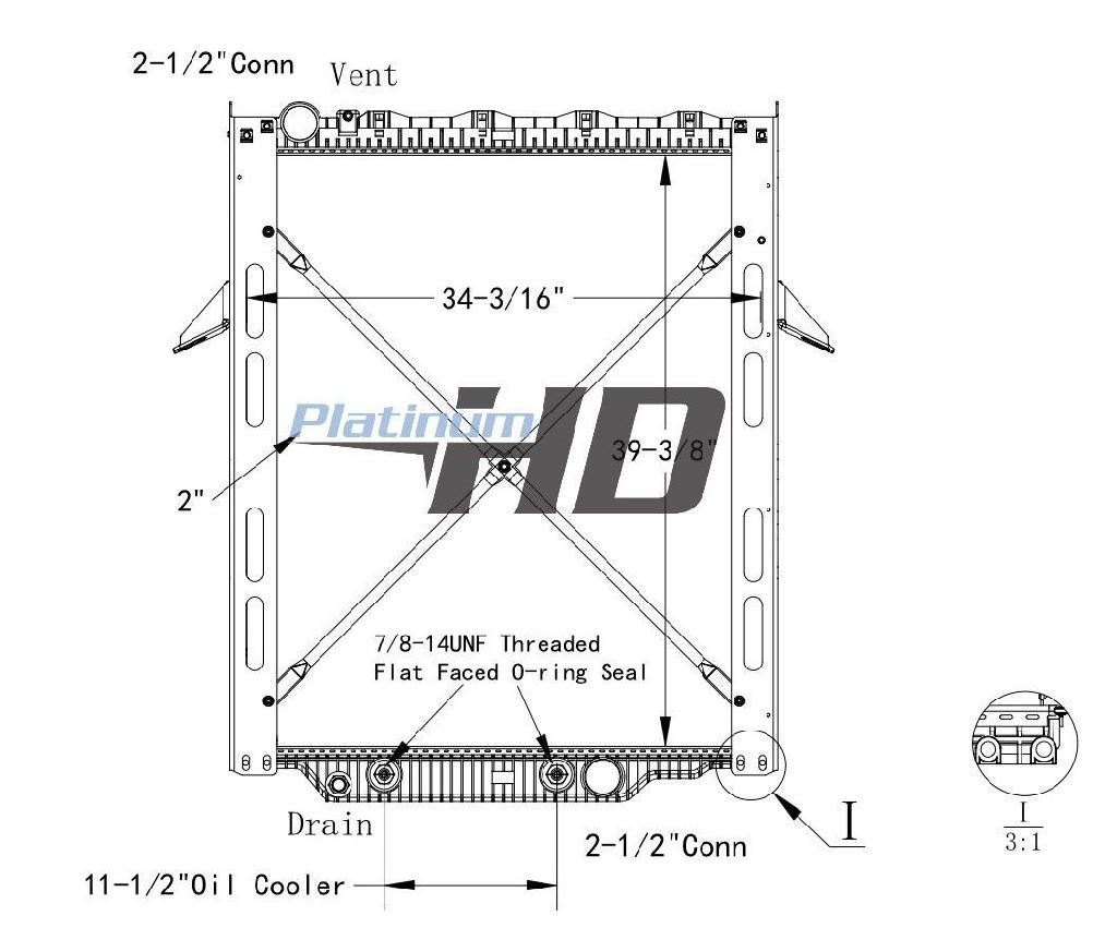 22234463, 23017337 VOLVO VHD RADIATOR ASSEMBLY | Shop Parts | LKQ Heavy ...